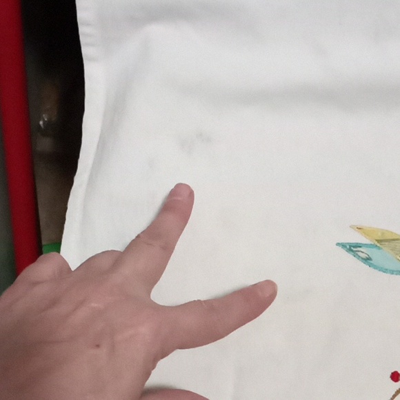 Vintage Embroidered Linen Tea Towel - Birds - Picture 4 of 17